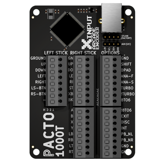 Pacto Tech 1000T- 1 Player Twinstick Control Interface for Arcade Cabinets (Supports Xinput Protocol)