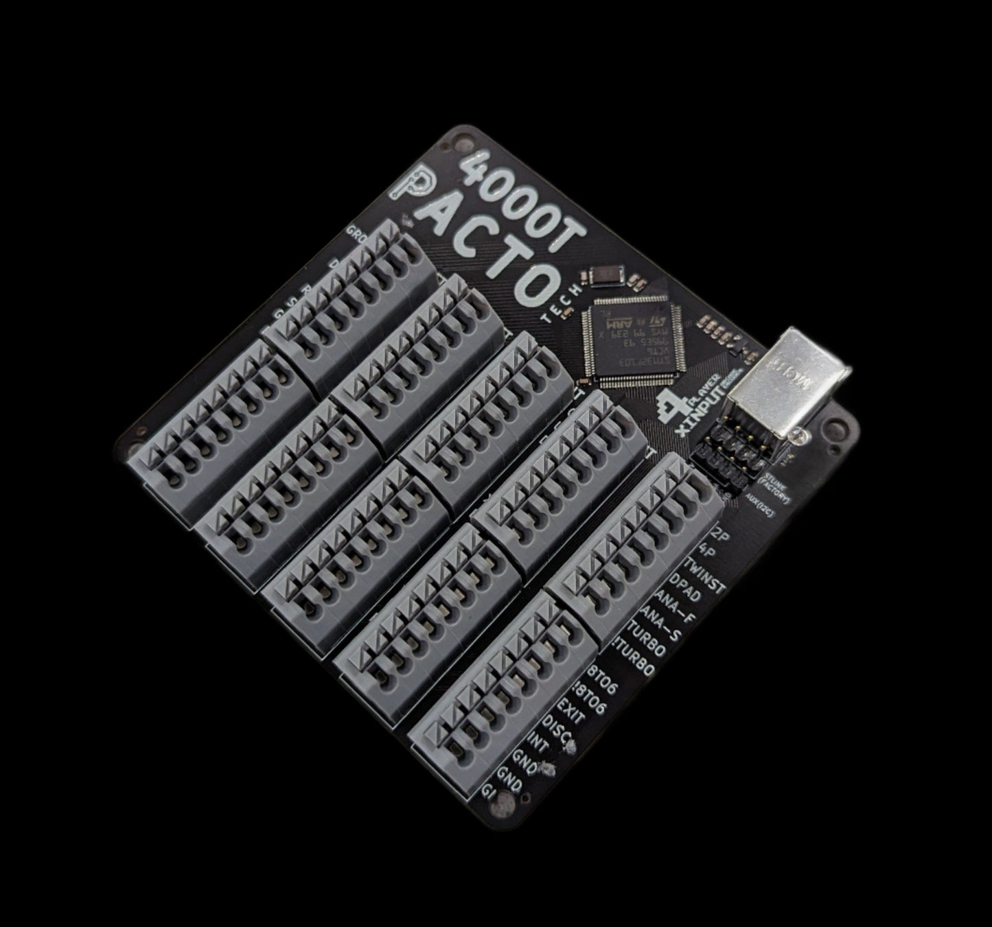 Pacto Tech 4000T - 4 Player Control Interface for Arcade Cabinets (supports Xinput Protocol)