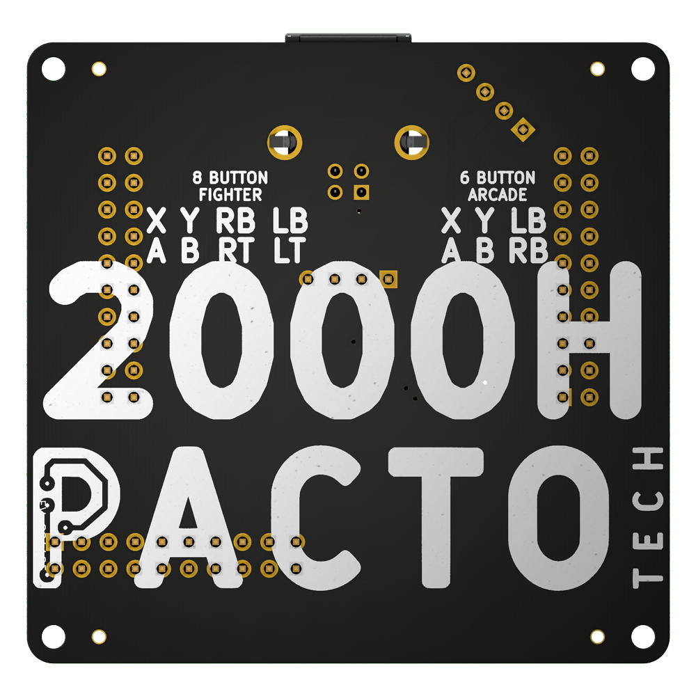 Pacto Tech 2000H- 2 Player Control Interface for Arcade Cabinets (Supports Xinput Protocol)