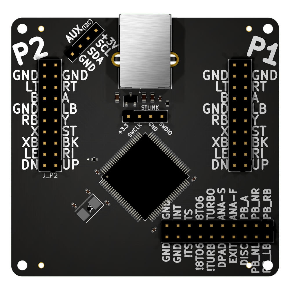 Pacto Tech 2000H- 2 Player Control Interface for Arcade Cabinets (Supports Xinput Protocol)