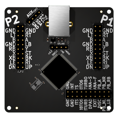 Pacto Tech 2000H- 2 Player Control Interface for Arcade Cabinets (Supports Xinput Protocol)