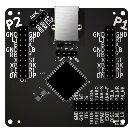 Pacto Tech 2000H- 2 Player Control Interface for Arcade Cabinets (Supports Xinput Protocol)