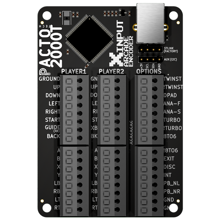 Pacto Tech 2000T- 2 Player Xinput Control Interface for Arcade Cabinets ...