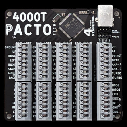 Pacto Tech 4000T - 4 Player Control Interface for Arcade Cabinets (supports Xinput Protocol)
