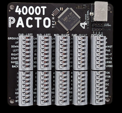 Pacto Tech 4000T - 4 Player Control Interface for Arcade Cabinets (supports Xinput Protocol)